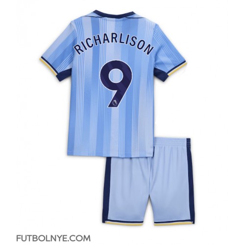 Camiseta Tottenham Hotspur Richarlison #9 Visitante Equipación para niños 2024-25 manga corta (+ pantalones cortos)